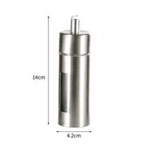 1個不鏽鋼廚房調味料容器，鹽胡椒瓶或液體調味料瓶，附透明視窗，適用烹飪、餐桌、餐廳與居家 - 銀色 - 查看 14