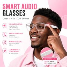 SENBONO AI Smart Bluetooth Glasses With Call Answer/Reject, Hands-Free Calling, Music & Volume Control, AI Translation, Voice Assistant Activation, Built-In Mic & Speakers For IOS & Android, Fashion Glasses - View 5