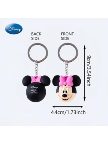 1PC Disney Officially Licensed Mickey Mouse Minnie Daisy Duck Pluto 3D Keychain Cute Cartoon Head Pendant For Car Key Backpack Decor Fashion Accessory Exquisite Collectible Ornament Ideal Birthday Holiday Gift For Disney Fans - Ball 1 - View 4