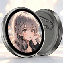 Rechargeable Wearable Anime Badge, Full-Color Display Screen Cosplay Accessory, Supports GIF Video Playback, Built-In 600mAh Battery, Backpack Pendant Otaku Festival Gift - View 10