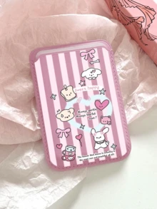 Cute Girly Sketch Style Leather Phone Card Holder Wallet For Magsafe Slim Magnetic Back Pocket Case Accessory - Multicolor - View 7