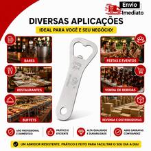 12, 6 ou 2 unidades Abridor De Garrafa Inox 304 Reforçado Profissional Para Bar Eventos E Revenda - 6 unidades - Visão 9