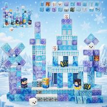 Magnetic Building Blocks Game, Cool Educational Toys For Kids, Boys & Girls Ice Castle Building, Christmas & Halloween Party Gift, Back To School Essential - Multicolor - View 1