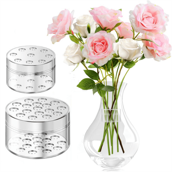 [2-4 Pcs] Spiral Flower Stem Holder, Spiral Flower Stem Rack, Vase Decor DIY Floral Bouquet Wrap Tool, Flower Arranging Tool, Bouquet Vase Rack For Wedding (Flowers Not Included) Home Decor Room Decor Flower Vase Glass Vase