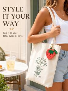 XD Cartera suave y linda con forma de fruta con llavero, mini bolsa con cremallera, adorable patrón de perro blanco con manchas, tarjetero compacto y portátil, adecuado para uso diario y como regalo - Multicolor - Ver 6
