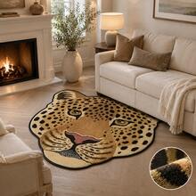Partment Essentials Bathroom Rug Home Decor Carpet Bath Mat Bedroom Or Living Room Area Rug - Leopard Print - View 3