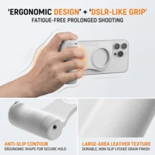 Asistente magnético multifuncional para cámara de teléfono, botón inalámbrico desmontable, mango de obturador Bluetooth universal para Apple y Android, estabilizador de selfie, herramienta de asistencia para fotografía y vlog de teléfono, batería recargable integrada de 55mAh - Ver 7