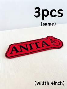 3-6 Inch Iron-On Name Patch, Large Back Embroidery Patch For Jacket, Home Decor, Decoration, Personalized Gift, Customized Gift, Personalized Name Embroidery Patch, Customized Text Embroidery Patch, Sew-On/Iron-On Patch Accessories, Suitable For Hats And Backpacks - Multicolor - View 18