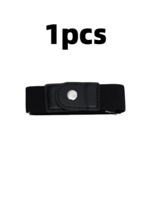 No Buckle Stretch Belts Adjustable Buckle Free Invisible Elastic Waist Band Invisible Adjustable Stretch Belt Suitable For School Home Office Comfortable Stretch Waist Belts Matches Daily Outfits Slouchy Suitable For Daily Wear For Women - Multicolor - View 13