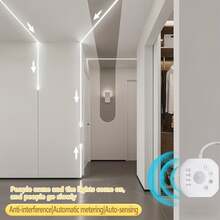 LQHZMYY 1pc Stair Sensor Neon Light, USB Powered, Motion Activated, Chasing Light, Meteor Lamp, Lights Up When Detecting People, Suitable For Stairs, Living Room, Hallway, Entryway Garden - white light - View 4