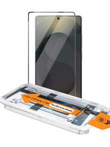 XINHONGYU 1片高畫質螢幕保護貼，無塵安裝，適用於 Galaxy S 系列，支援 0.2 秒指紋解鎖，相容於 Galaxy S2/26+/26/Ultra Galaxy S25 Ultra/S25+/S25/S24 Ultra/24 Plus/24/23/22/21，全螢幕覆蓋，防指紋、防摔、防刮、零氣泡 - 無色 - 查看 7