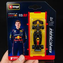 2025新款 1:64 Bburago 2025 F1 合金壓鑄車模 - Ferr-Ari SF25/Red Bull RB21/AMG W16 E Performance/Mcl-Aren MCL39 賽車模型，完美收藏禮物，適合節日生日 - 彩色 - 查看 2