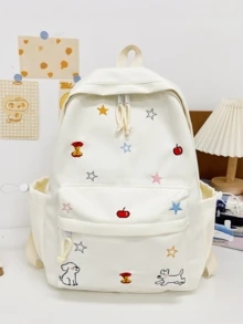 New Cartoon Back To School Season Versatile Couple Multifunctional Large Capacity Comfortable Minimalist Elegant Suitable For Various Occasions Backpack (No Accessories Included) - Multicolor - View 1