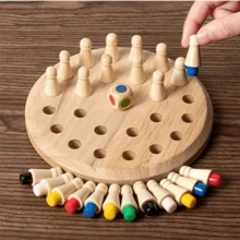 木棒記憶遊戲，蒙特梭利早期教育，彩色棋盤拼圖，兒童早期教育拼圖玩具，親子互動，鍛鍊認知能力，男孩女孩兒童遊戲，理想的生日與節日禮物 - 彩色 - 查看 2