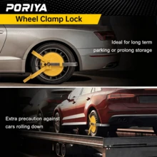 PORIYA Wheel Lock Clamp Car Caravan Trailer Security Keys Heavy Duty 13''-15'' - Wheel Clamp Lock - View 8