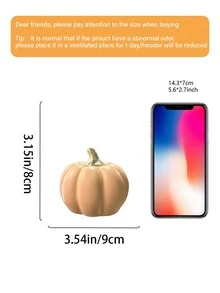 Fall Pumpkin Decor, 1 Pc Resin Thanksgiving Fake Pumpkin Figurines, White And Gold Pumpkins For Decorating, Fall Decorations For Home, Farmhouse, Harvest Table Centerpiece - Pumpkin Decoration - View 7