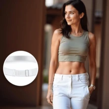 1pc Women's Invisible Elastic Belt, Adjustable Invisible Belt, Suitable For Daily Wear, Sports, Weddings And Parties, Can Be Worn Invisibly Under Casual And Sports Clothing - Multicolor - View 3