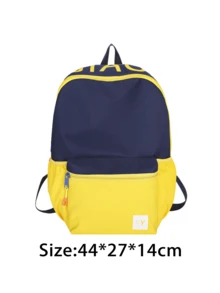 Women's Multi-Pocket Nylon Backpack, Designed For College Students; Can Hold Laptop And Books; Portable Design; Features Dedicated Laptop Compartment. - Multicolor - View 14