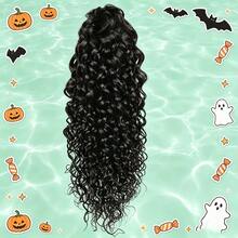 BINF 8-24 Inch Water Wave Hair Claw Ponytail Real Human Hair Extensions Heat Resistant Clip In Ponytail Quick Styling Hair Accessory For Ladies - Natural Black - View 5