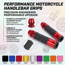 通用 7/8" 22mm 摩托車手把握把 - 手把配件 CNC+橡膠材質，更好的安全保護，適用於 Kawasaki、Suzuki、Ducati 摩托車 - A - 查看 1