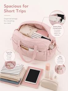 Large Capacity Travel Bag, New Short Trip Lightweight Luggage Organizer, Portable Makeup Bag, Travel Toiletry Bag, Travel Luggage Bag, Sports Fitness Bag, Multi-Compartment Lightweight Handbag, Campus Essentials, College Dorm Essentials - View 3
