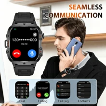 ERUN This Smartwatch Features A 1.83-Inch Screen And 180mAh Battery, Includes Pedometer, Call/Answer And Message Notification Functions, Suitable For Men And Women, Perfect For Various Occasions, An Excellent Gift Choice - View 4