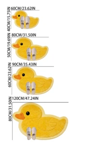 1pc Cute Little Yellow Duck Rug, Thick Rug, Plush Rug, Autumn/Winter Rug, Extra Thick Rug, Decorative Rug, Bedroom Decor, Small Rug, Rug, Home Decor, Living Room Rug - Multicolor - View 3