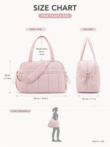 Large Capacity Travel Bag, New Short Trip Lightweight Luggage Organizer, Portable Makeup Bag, Travel Toiletry Bag, Travel Luggage Bag, Sports Fitness Bag, Multi-Compartment Lightweight Handbag, Campus Essentials, College Dorm Essentials - View 12