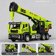 1pc Ultra-Durable Alloy Engineering Vehicle Toy: Fully Articulated, Inertia-Driven; Anti-Drop Material; Children's Toy Gift; Can Build Engineering Vehicle Fleet - Multicolor - View 7