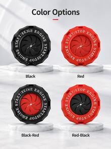 1pc Car Engine Start Stop Button Cover, Push To Start Button Ignition Cover, Spin Rotary One Button Start Switch Protector, Anti-Scratch Universal Car Interior Accessories Decoration Ring For Cars & Motorcycles - A - View 10