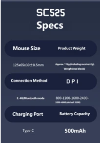 AULA SC525 Wireless Computer Mouse Three-Mode Rechargeable Gaming Mouse RGB Light Good-Looking 2.4G Bluetooth Wireless Mouse For PC Laptop - View 9