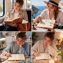 1pc Thick PU Leather Mini Notebook, 320 Pages Blank Pocket Diary, Portable And Practical, Suitable For Daily Planning, Note-Taking And On-The-Go Use School Supplies - Mixed color - View 9