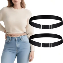 1pc Women's Invisible Elastic Belt, Adjustable Invisible Belt, Suitable For Daily Wear, Sports, Weddings And Parties, Can Be Worn Invisibly Under Casual And Sports Clothing - Multicolor - View 9