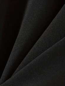 Sudadera con capucha negra extragrande para hombre con cremallera, texto personalizado en la parte delantera y estampado gráfico grande en la espalda, ropa deportiva casual para uso diario - Negro - Ver 6