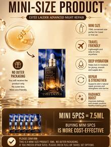 Estée Lauder 雅詩蘭黛 Advanced Night Repair 精華液 1.5ml 試用裝 5/10入，提亮膚色、淡化細紋、夜間修護，適合所有膚質 - 精華露-1.5ml-Set - 查看 5