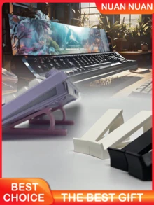 2pcs Ergonomic Keyboard Stand, Reduces Hand Fatigue, Durable And Sturdy, Suitable For Office And Study Use, Compact Design, Ideal For Home Office And Desktop Decoration - Multicolor - View 3