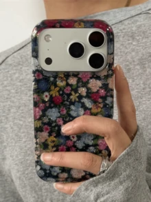 Casing Ponsel Transparan Motif Bunga Tulip Estetik, Kompatibel dengan iPhone 17 16 15 14 13 12 Pro Max Plus 11, Pelindung Anti Guncangan Bergaya, Hadiah - bunga - View 3