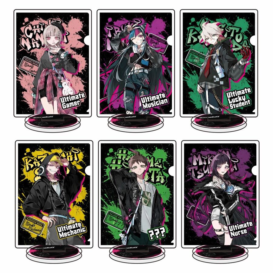 Nagito Komaeda 與 Ibuki Mioda 壓克力立牌 動漫桌面裝飾 生日收藏禮物 - 彩色 - 查看 1