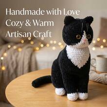 4 Colors Optional Large Cat Crochet Set, DIY Knitting Needle Handmade Combination Kit, Includes Yarn Accessories And Diagram, Beginner Crochet DIY Material Pack, Cute Cat Combination Knitting Handmade Set, With Step-By-Step Video Tutorial And Instruction Manual - C-Multicolor Set - View 8