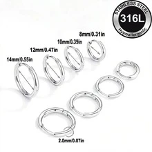 4 Pairs High Quality Stainless Steel Earrings, Hypoallergenic, Minimalist Elegant, Fashion Jewelry Accessories, Suitable For Daily Wear And Parties, Gift For Her - Silvery-4pairs - View 5