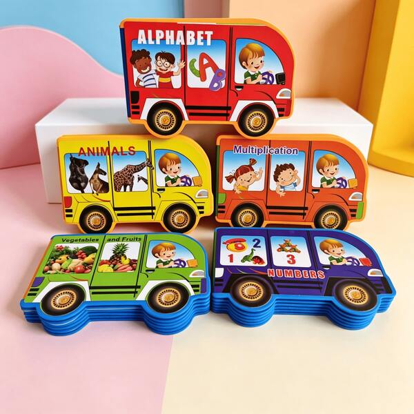 Este es un libro de aprendizaje temprano con forma de coche, diseñado específicamente para niños. Con unas dimensiones de 16,5 cm x 11 cm y 10 páginas, presenta colores vibrantes e ilustraciones claras; ofrece juegos educativos y es un regalo perfecto para viajes. Regreso a la escuela