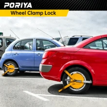 PORIYA Wheel Lock Clamp Car Caravan Trailer Security Keys Heavy Duty 13''-15'' - Wheel Clamp Lock - View 9