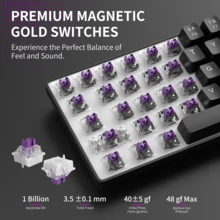 -BOX 68% Magnetic Axis Mechanical Keyboard, Hall Effect Rapid Trigger Keyboard 0.01mm RT Precision, RGB Gradient Backlight, Full Key Hot-Swappable Keyboard, Suitable For FPS Gamers & Office Typing, Desktop/Laptop/Win/MacOS - View 10