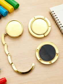 3/6 Stück Zufälliger Tischkanten Taschenaufhänger, Tragbar Handtaschen Haken für Schreibtisch, Metall Handbag Hook - Übersicht 6