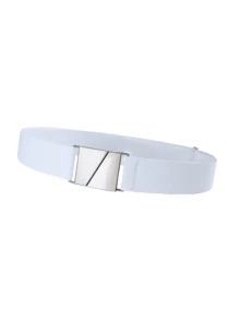Metal Buckle Elastic Waist Belt Solid Color Versatile - Multicolor - View 6