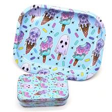 3pcs/Set, Multi-Functional Portable Rolling Tray Set. Simple Entry-Level Gift. Comes With 50mm Grinder And Storage Box. Multi-Pattern Printed Set. Home Tool, Suitable For Home & Party & Birthday Gathering & Office And More Occasions. Holiday Gift. - Multicolor - View 7