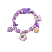 1pc Summer Cat Bell Necklace, Pet Collar, Refreshing Multicolor, Cute Fruit Bell Cat Collar, Dopamine Color Scheme, Lightweight And Comfortable, Suitable For Park, Lawn, Picnic And Kite Festival Pet Decoration - Multicolor - View 11