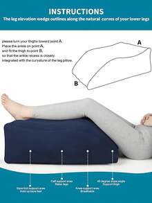 Sleek Inflatable Leg Elevation Wedge Pillows For Bed - Functional Body Pillow To Reduce Swelling Discomfort And Resting Fatigued Ankles. Multi-Functional Support Pillows For Fast Post-Operative Rehabilitation & Expectant Pregnant Women. - Multicolor - View 6