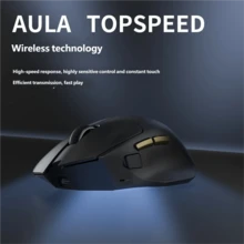 AULA V5 Gaming Mouse Medium Large Hand Ergonomics Lightweight Computer Mouse For Offce Game Three-Mode Wireless Bluetooth Wired E-Sports Wireless Mouse - View 4