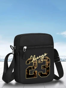 1pc/2pcs "Chicago 23" Gold Personalized Number Graphic Print Unisex Curved Brim Baseball Cap And Crossbody Bag, Street Fashion Outdoor Sports Baseball Cap And Bag, Adjustable, Gift For Yourself Or Friends - Multicolor - View 14